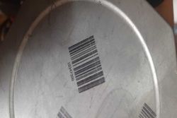 Imagen de impresión en caja de cartón.